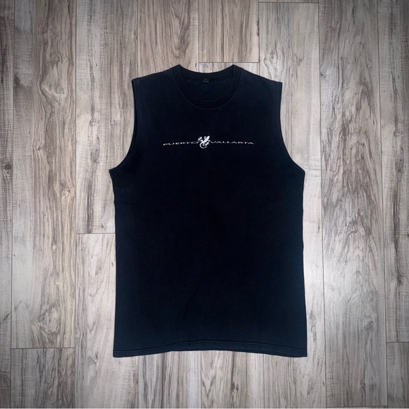 Black Puerto Vallarta Sleeveless Top 🦎 - Picture 2 of 5